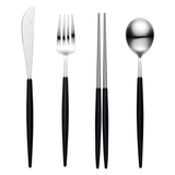 [HANKOOK CHINAWARE] BOGEN Eiffel Satin/Silver Cutlery Set with K-Spoon (4 Color Options)
