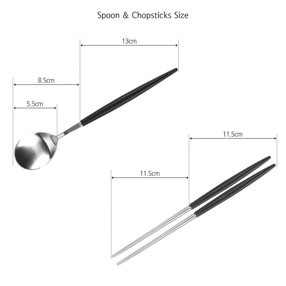 [HANKOOK CHINAWARE] BOGEN Eiffel Satin/Silver Cutlery Set with K-Spoon (4 Color Options)