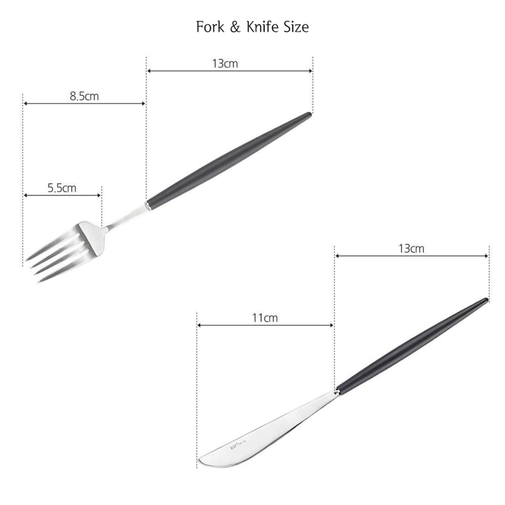 [HANKOOK CHINAWARE] BOGEN Eiffel Satin/Silver Cutlery Set with K-Spoon (4 Color Options)
