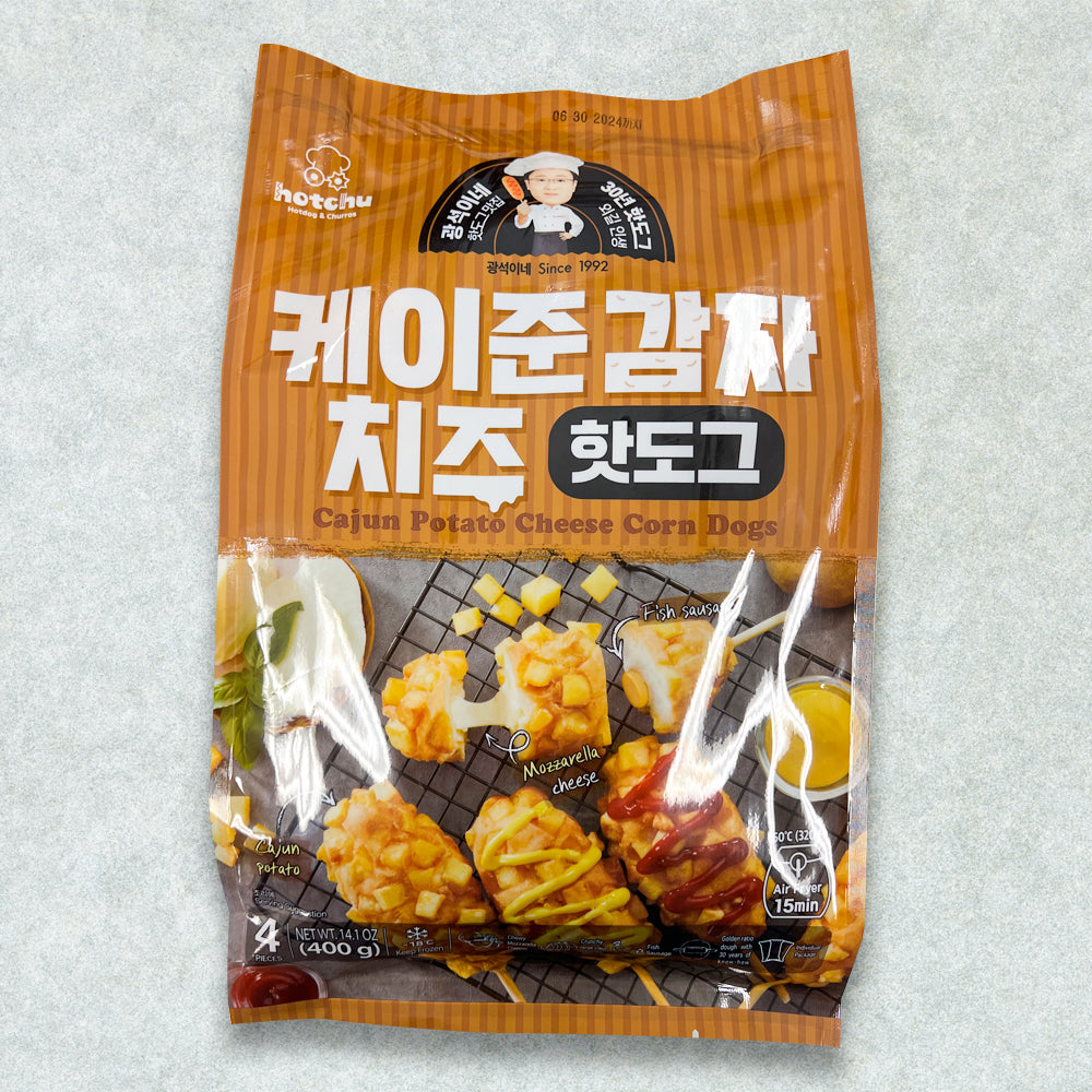 MILLS EXPRESS] Cajun Potato Cheese Corn Dogs 100g X 4EA – Seoul Mills
