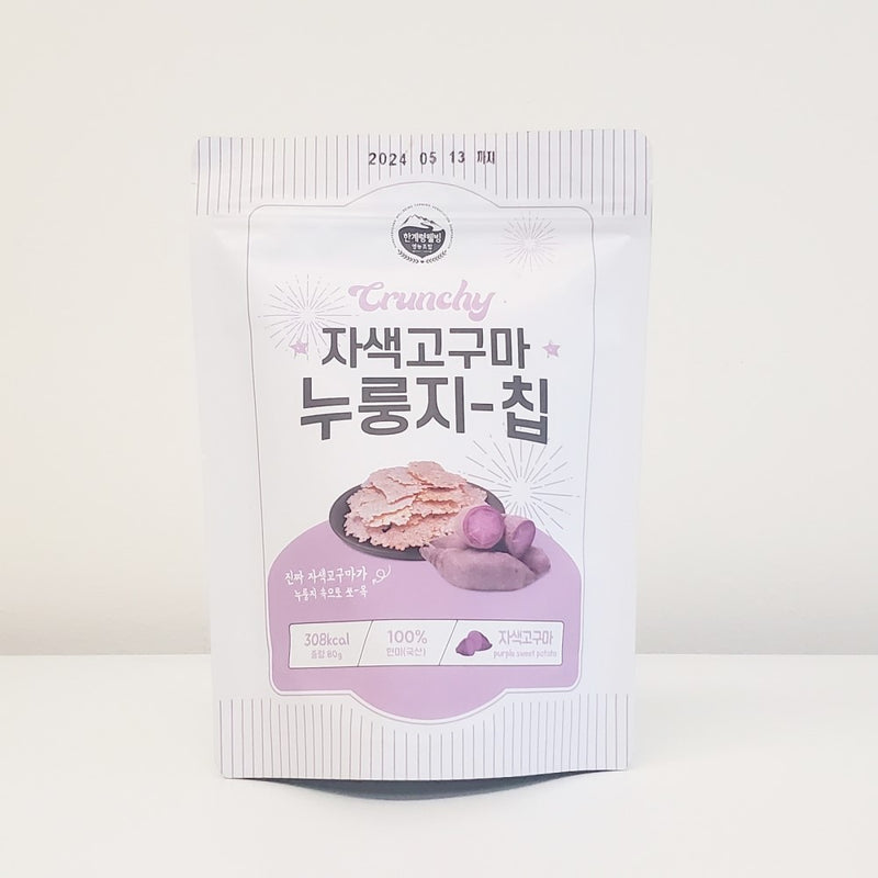 WELL-BEING Crunchy Purple Sweet Potato Nurungji Chips 80g