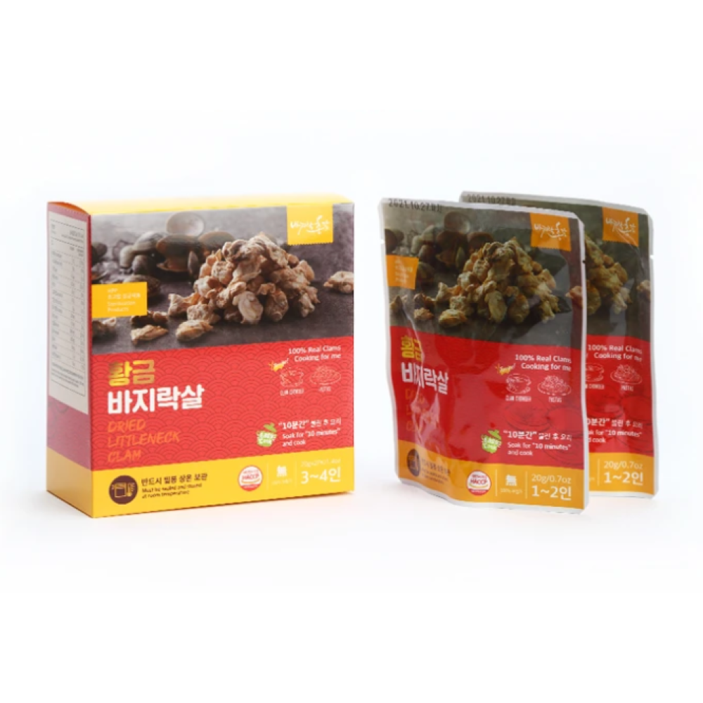 [CLEARANCE SALE] Daepung Fisheries Freeze-Dried Littleneck Clams 20g x 2 bags EXP. DATE: 10/27/2021