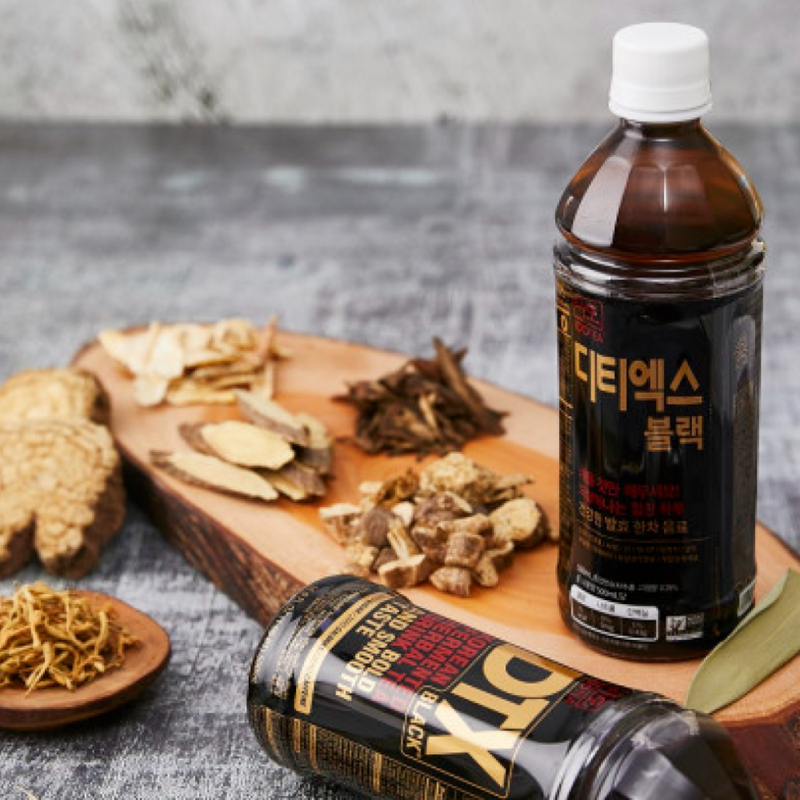 DTX BLACK Korean Fermented Herbal Tea Drink - Eastern Detox (500ml)