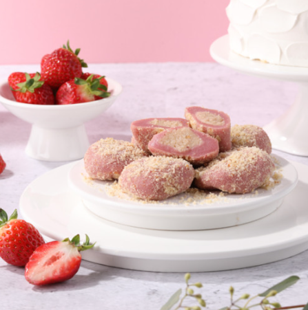 [MILLS EXPRESS] Gourmet Strawberry & Cream Rice Cake 600g (15 cakes)