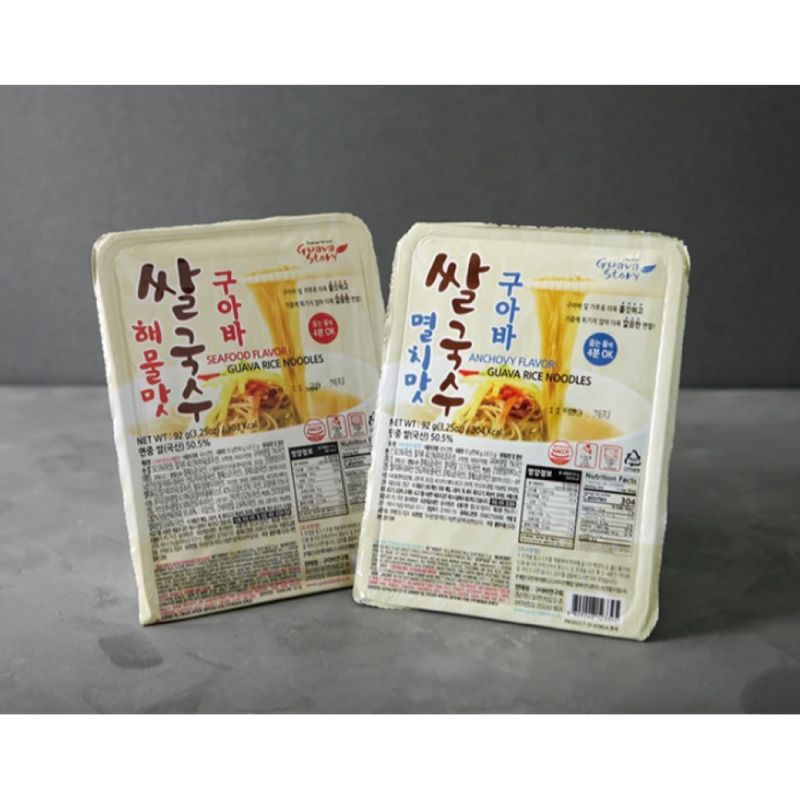 Guava Instant Non-Fried Rice Noodles - Anchovy Flavor  92g x 10 Packs