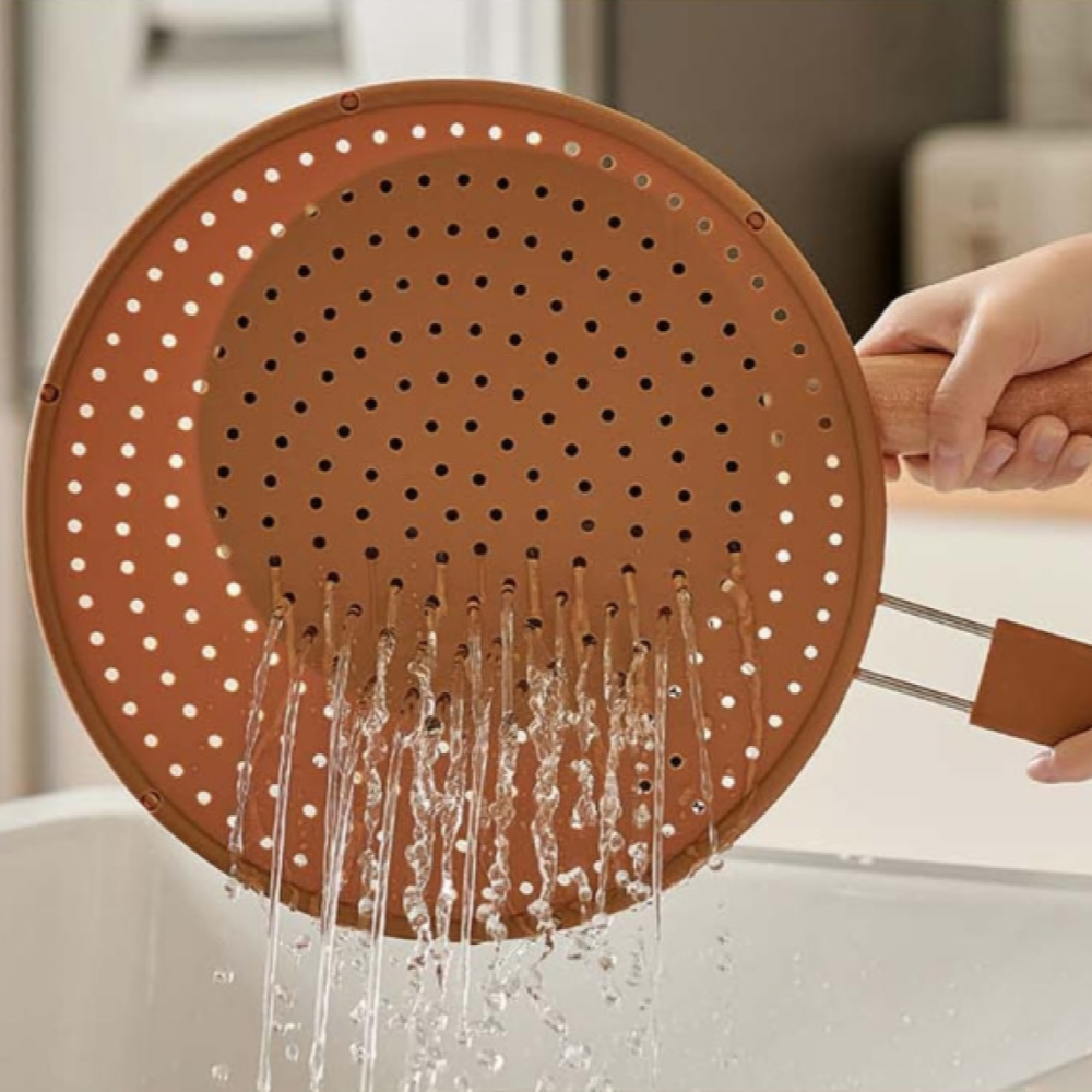 HARU GONGBANG Silicone Oil Splatter Screen for Frying Pan (28cm)