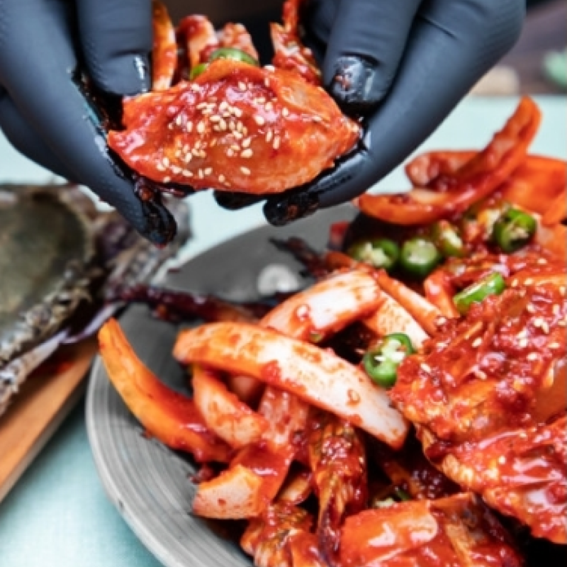 [MILLS EXPRESS] HONEST ARTISAN's Korean Spicy Marinated Crab (Yangnyeom-Gejang) 1.5kg (Cut Crabs)
