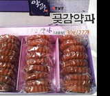 Featuring easy packaging with the Korean Honey Persimmon Cookie (Yakgwa) 30g at Seoul Mills.