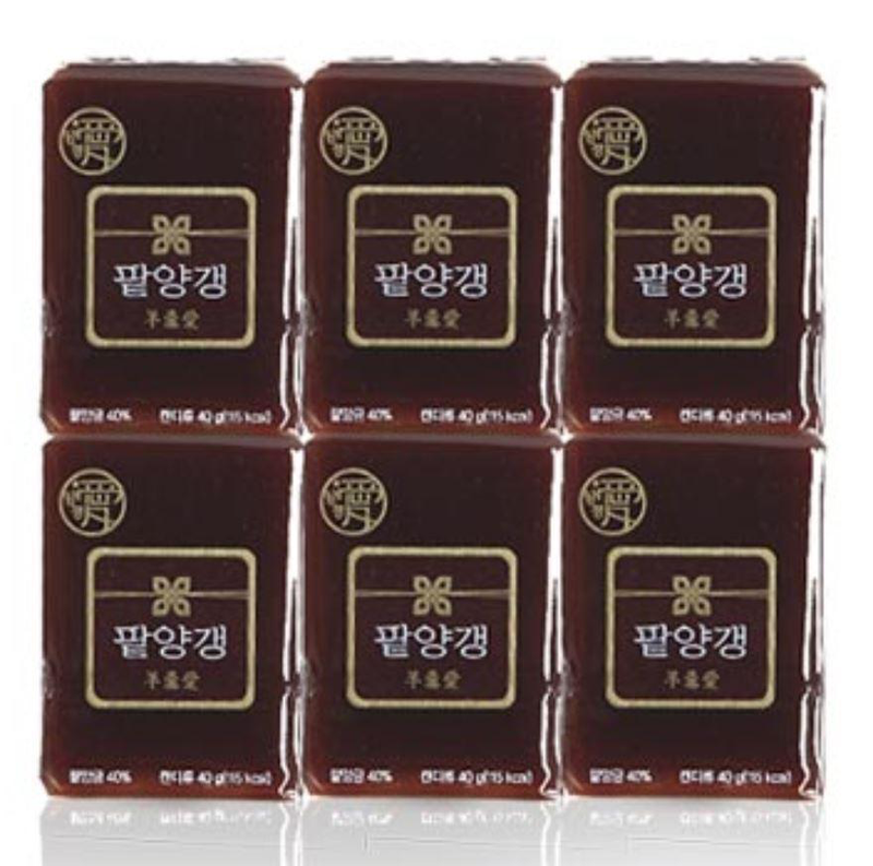 Yanggaengae Sweet Red Bean Jelly (40g * 6 pcs per box) 3 boxes per order