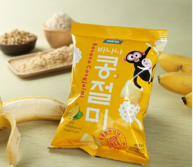 Now offering the Korean Banana and Soybean Rice Snack 60g at Seoul Mills.