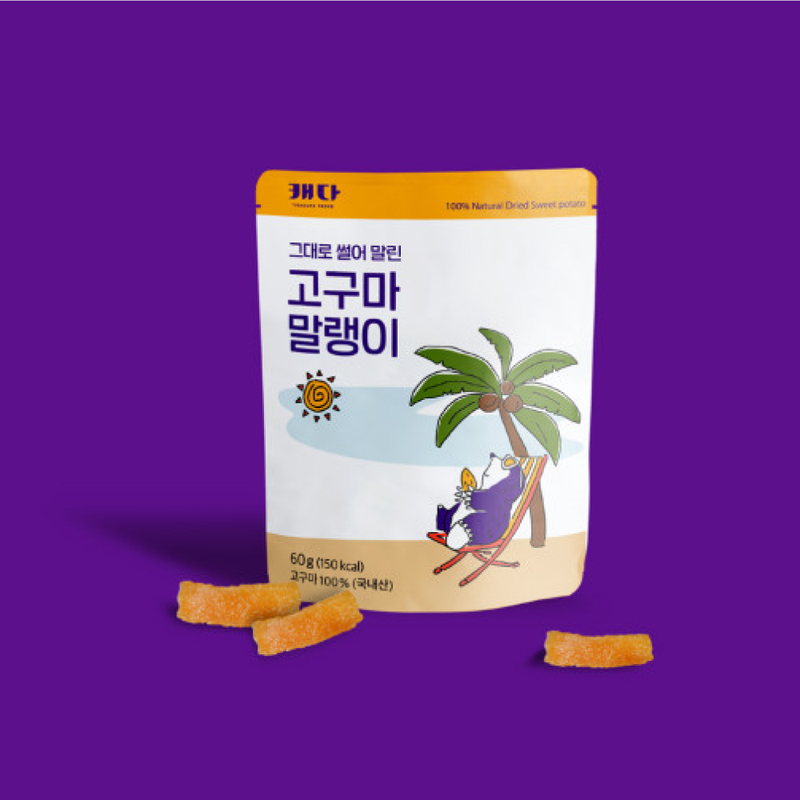 100% Naturally Dried Sweet Potato 60g x 5 bags