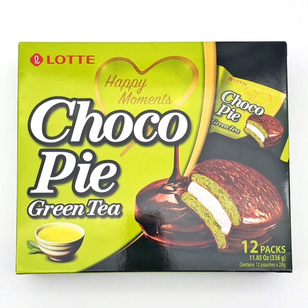 LOTTE Greentea Choco Pie Multipack (12 Packs per Box)
