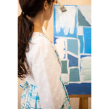 TUTI COLORI Premium Line-Cotton Blend Apron from Jeju Artists - Tartan Plaid