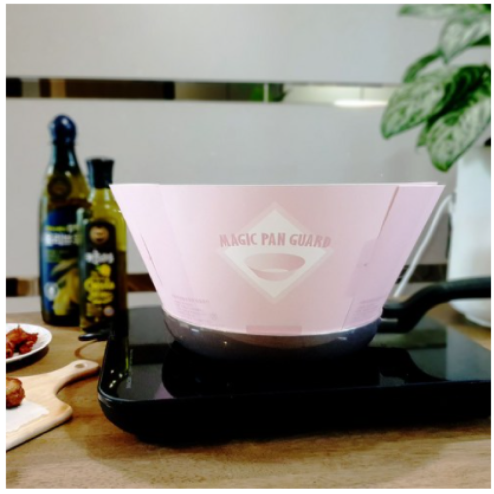 Magic Pan Guard - Frying Pan Splatter Guard Protection (100 counts)