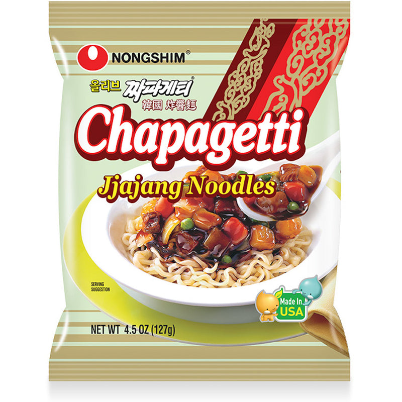 Nongshim Chapagetti Jjajang Noodles Multipack (4 Packs per Order)