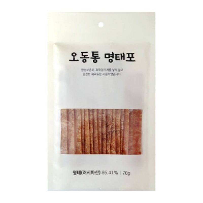 ODONGTONG All Natural Seasoned Dried Pollack (Myungtaepo) 70g