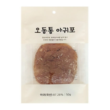 ODONGTONG All Natural Seasoned Dried Monkfish Fillet (Ah-gwi po) 50g