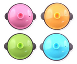 Silicone Egg Steamer Pot (Small)- Pink / Green