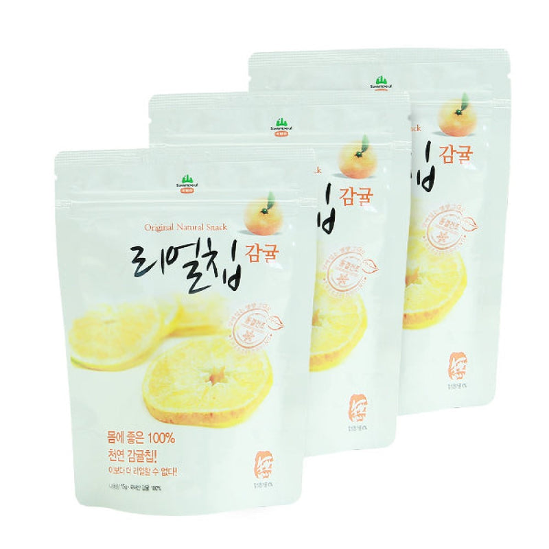 100% Natural Freeze-Dried Mandarin Orange Real Chips 10g x 3 bags
