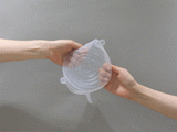 HARU GONGBANG Silicone Reusable Stretch Lids (6 different size lids) x 3 sets