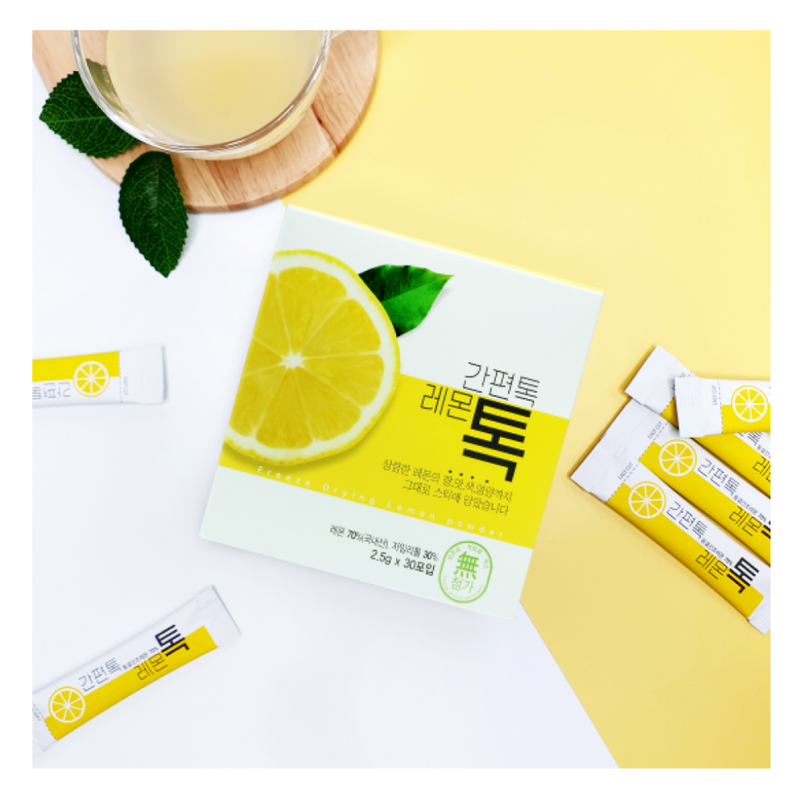 SIMPLE TOK Freeze-Dried Lemon Powder (2.5g x 30 packets) | Seoul Mills