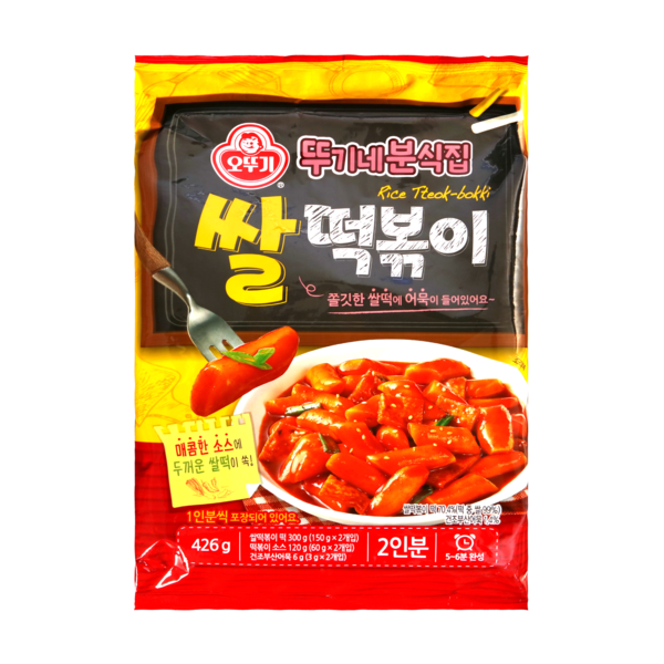 Ottogi Spicy Rice Cake Tteokbokki Pack (426g)