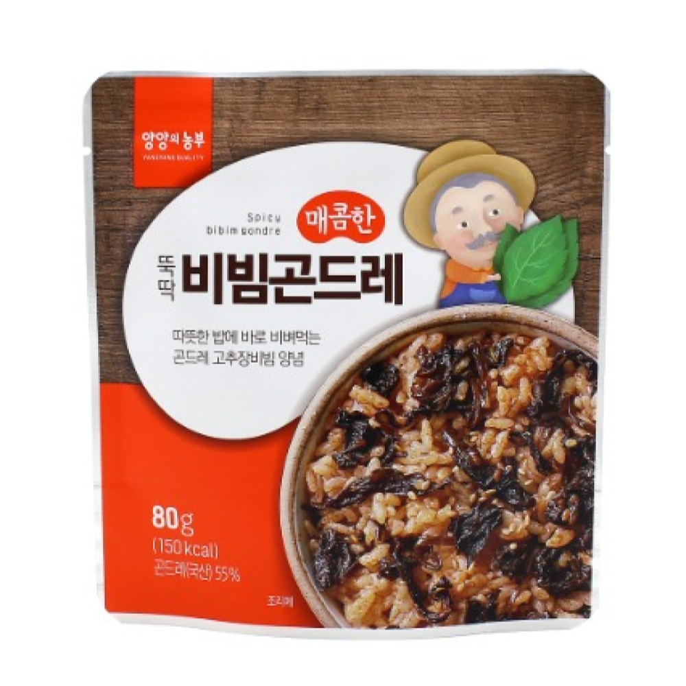 SPICY Bibim Gondre (Thistle) Sauce 80g x 4 packets