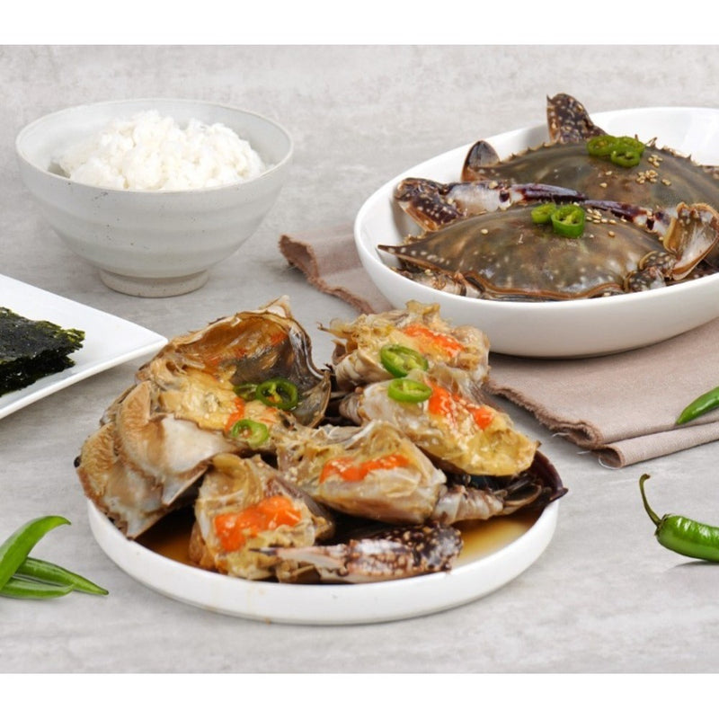 [MILLS EXPRESS] CCONMA Spicy Soy Sauce Marinated Crab with Cheongyang Chili Pepper 1.5kg (2 Full Crabs)