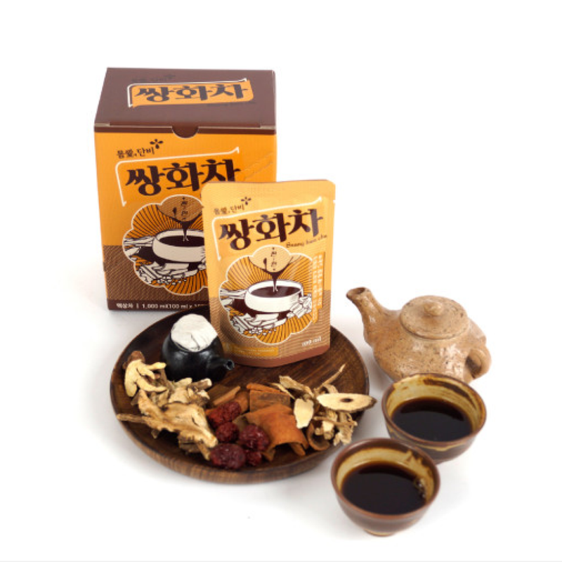 DONGWOODANG SsanghwaCha - Korean Herbal Tea (100ml x 10 packs)