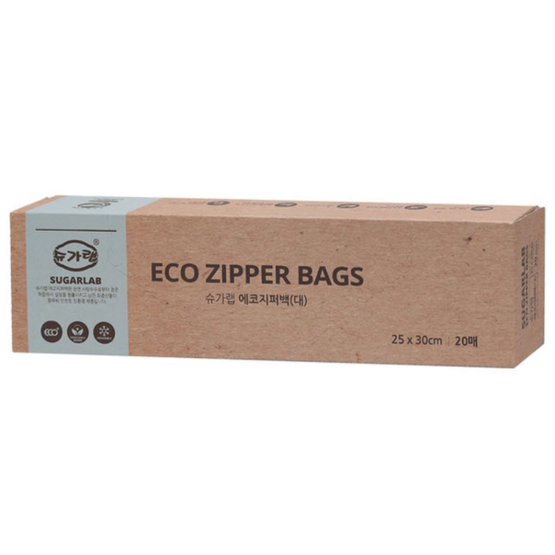 Sugarlab Eco-Friendly Zipper Bag (Large) 20 Sheets x 3 boxes