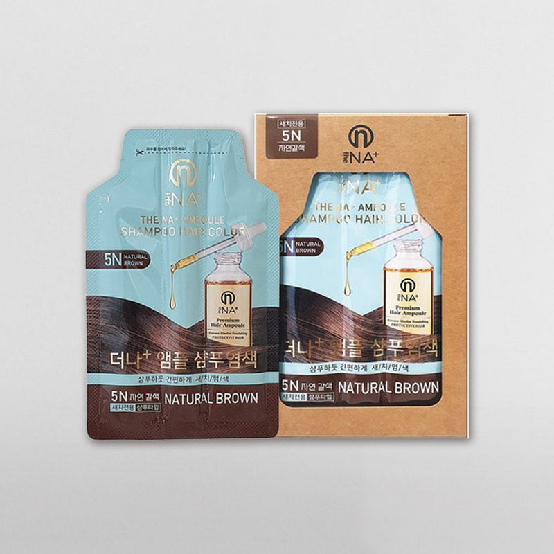 THE NA PLUS Dyeing Ampoule Shampoo 27g X 4EA (4 Color Options Available)