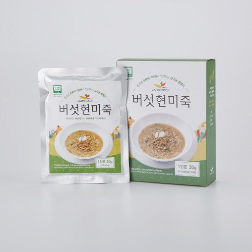 Organic Mushroom and Brown Rice Porridge (30g x 3 Packs)