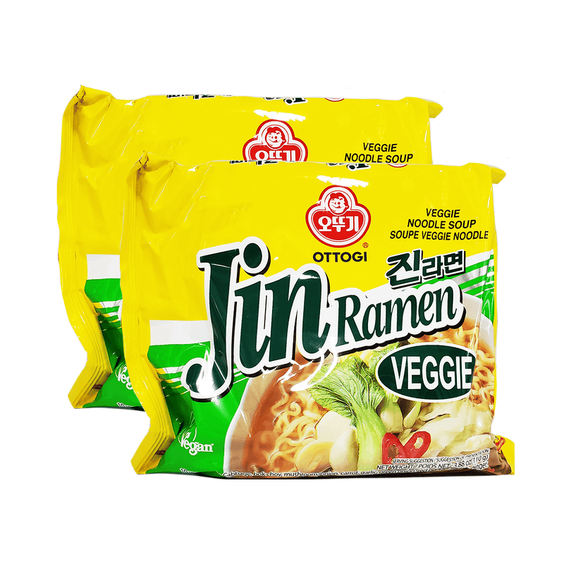 Ottogi Jin Ramen (Veggie) 4 pack