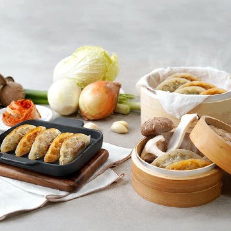 [SEPARATE FREE SHIPPING] CCONMA Vegan Mandu Set (3 packs of Vegan Kimchi Mandu & 3 packs of Vegan Mushroom Mandu)